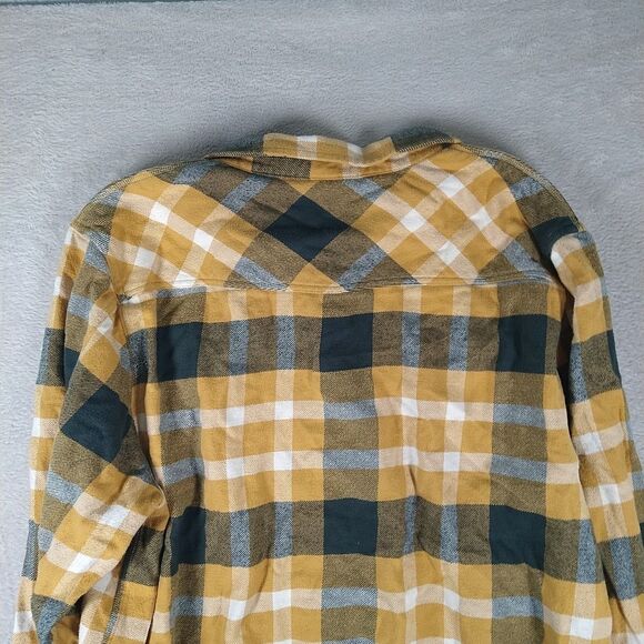 LRG Flannel Shirt Men's 3XL Yellow Plaid Lifted Research Group Streetwear - Picture 9 of 9